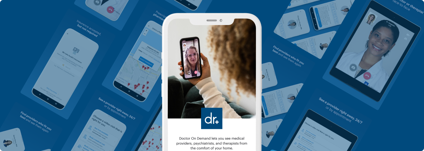 Doctor on Demand telemedicine app screens