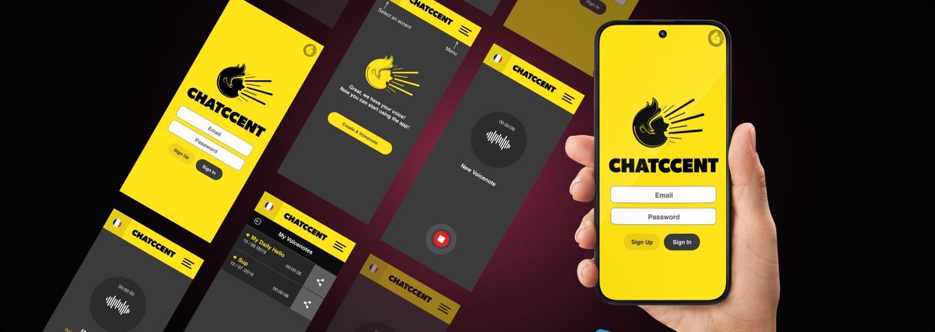 Chatccent real-time messaging mobile app