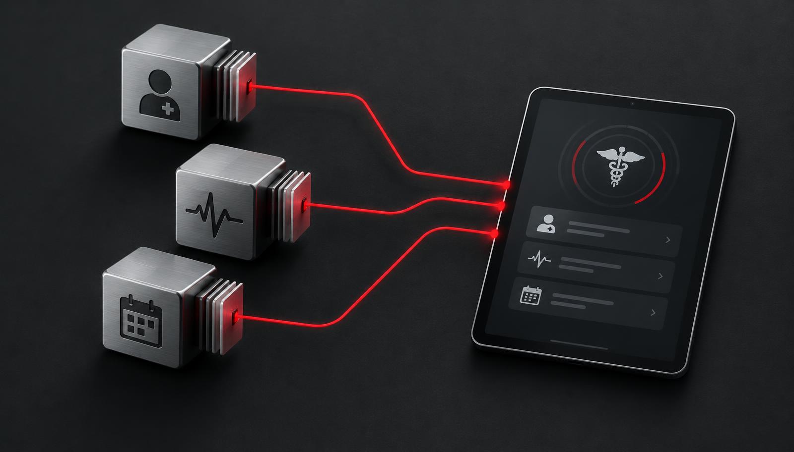 FHIR integration with API resources connecting a clinical app to the EHR