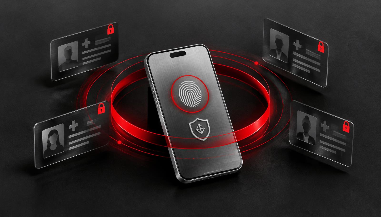 HIPAA compliant mobile app access control and biometric sign-in