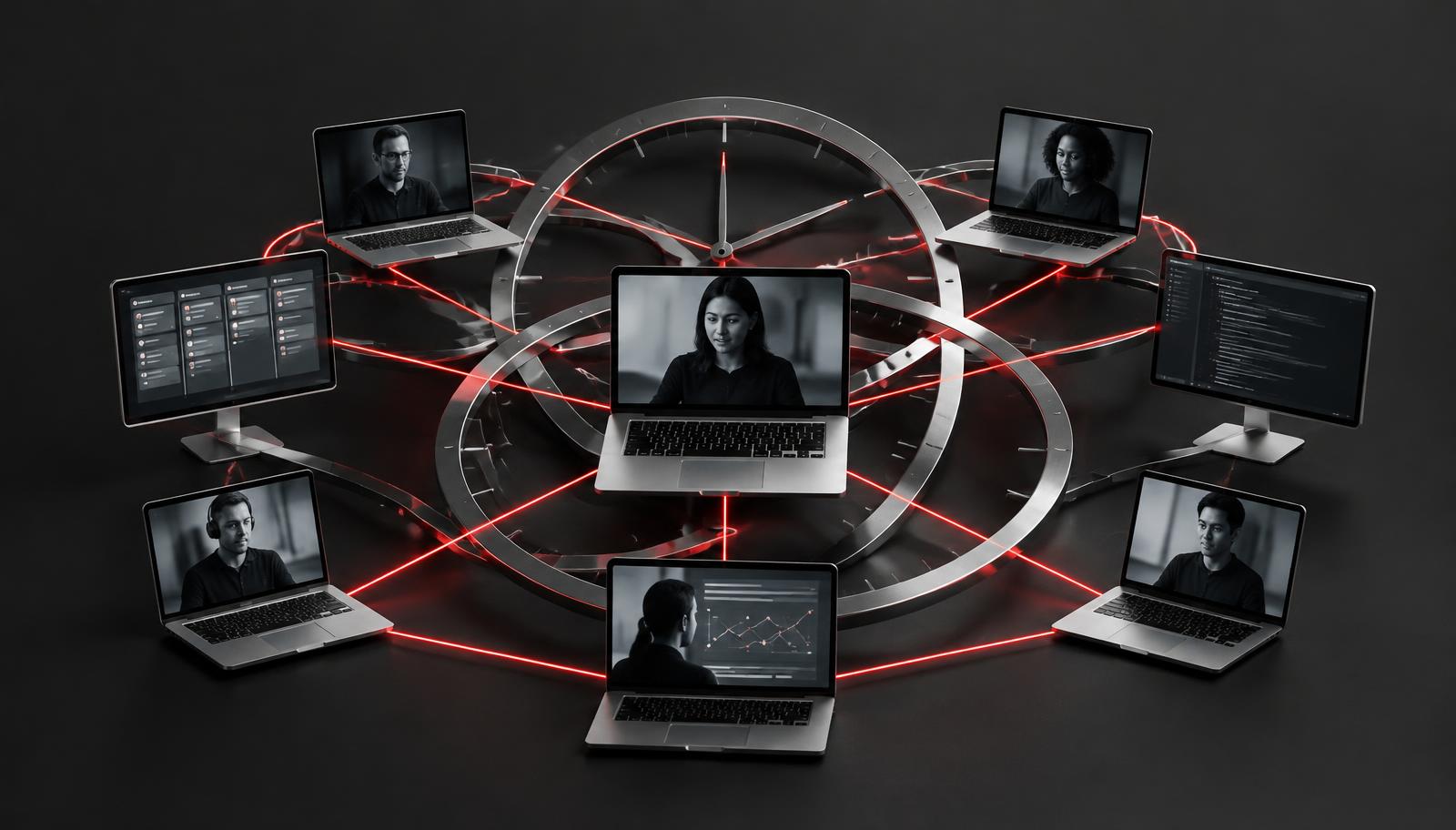 Nearshore development team in real-time Agile collaboration across overlapping time zones