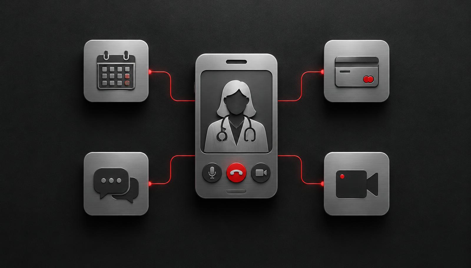 Telemedicine app development features: scheduling, payments, chat and video